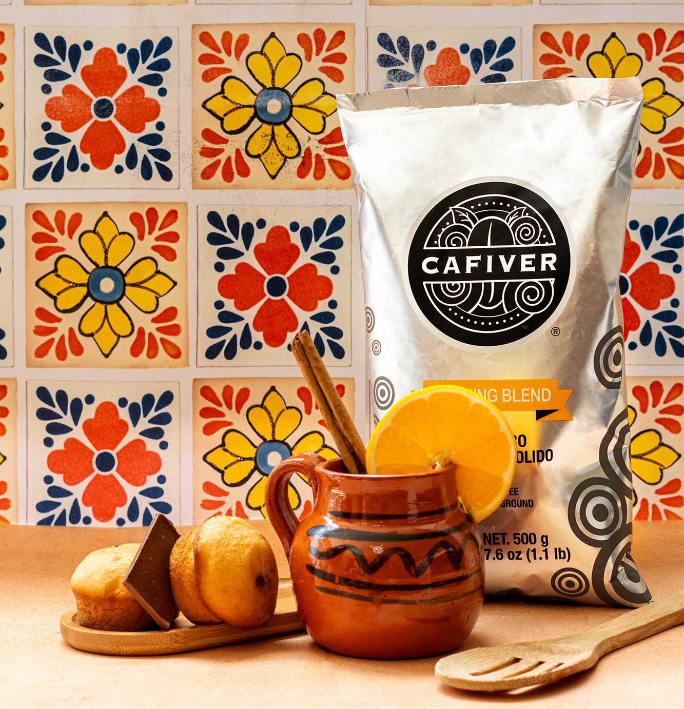 Imagen de Café de Olla con toque de naranja