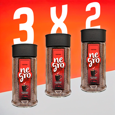 Negro Café Soluble Frasco 3x2 (180 g.)