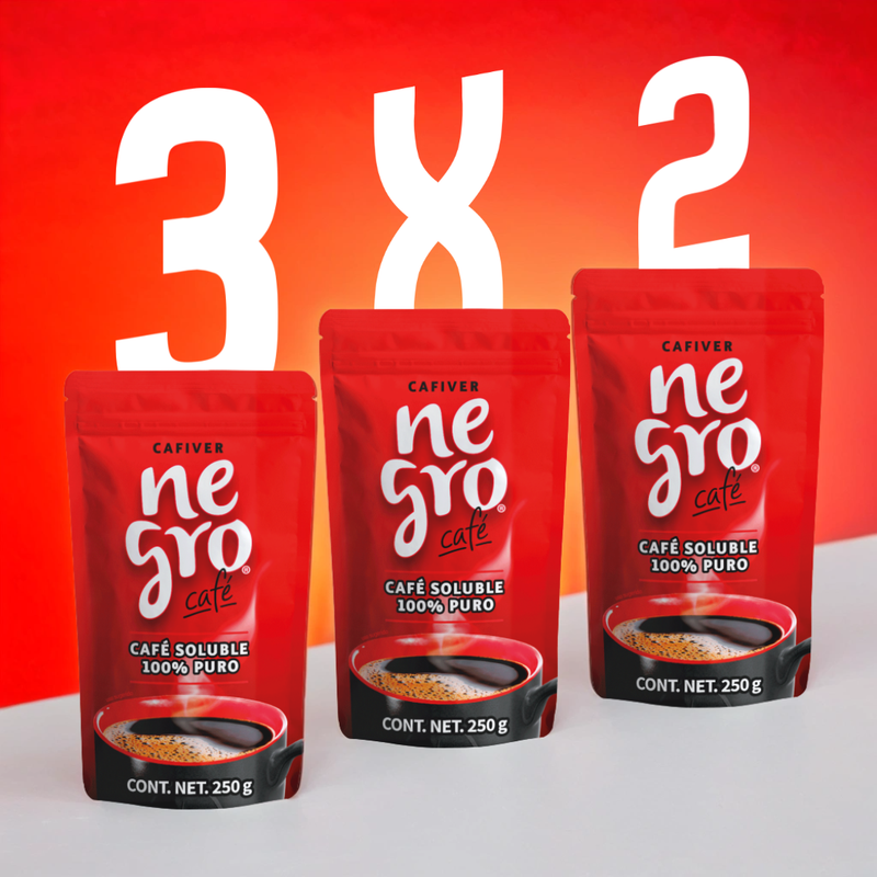 Negro Café Soluble Doypack 3x2 (250 g.)