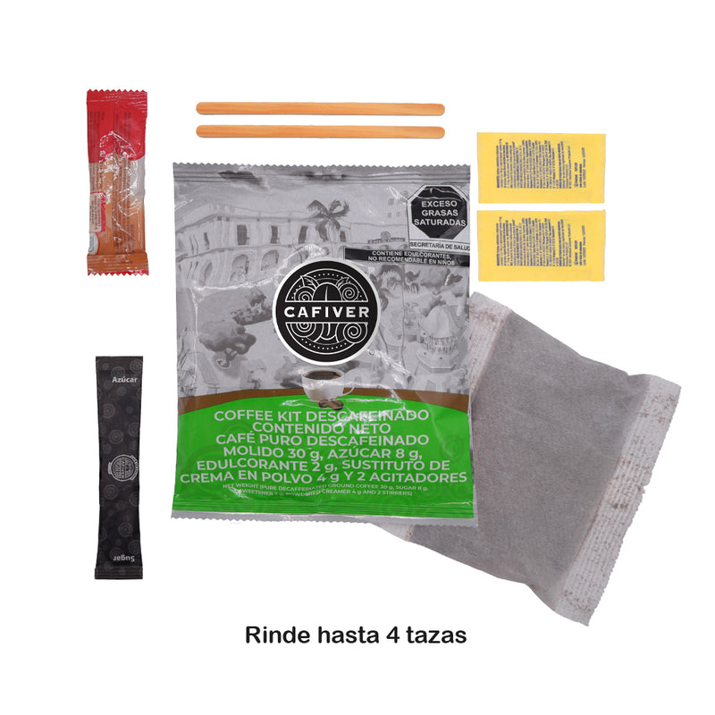 Cafiver Coffee kit descafeinado (25 pzas)