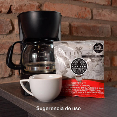 Cafiver Coffee kit descafeinado 100 piezas