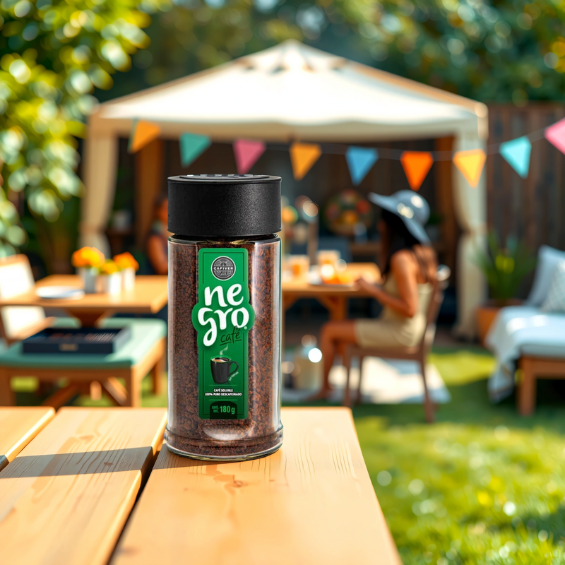 Cafiver Negro Café Soluble Descafeinado (180g.)