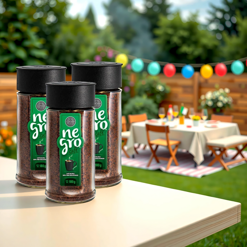 Cafiver Negro Café Soluble Descafeinado (180g.)