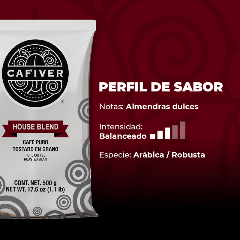 Cafiver House Blend Grano (500 g.)
