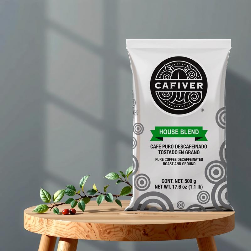 Cafiver House Blend Descafeínado Grano (500 g.)