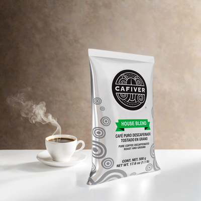 Cafiver House Blend Descafeínado Grano (500 g.)