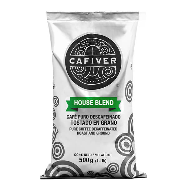 Cafiver House Blend Descafeínado Grano (500 g.)