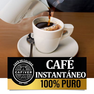 Cafiver negro café descafeinado (12 frascos 90g)