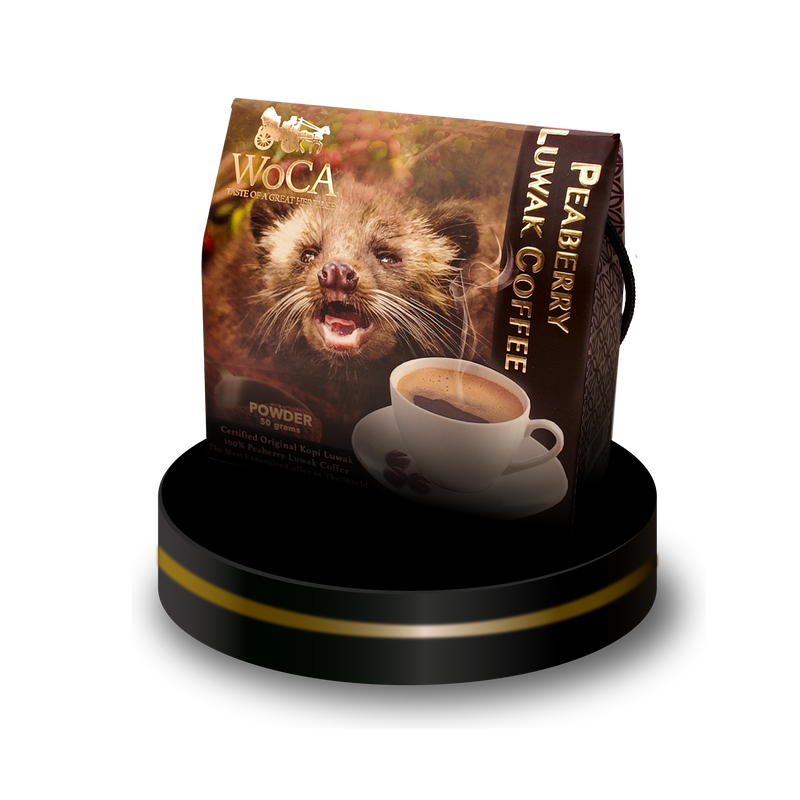 WoCa Luwak Coffee Peaberry (café de civeta molido 50g.)