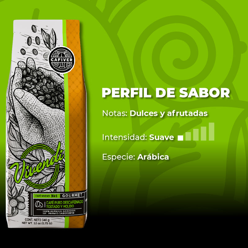 Vivendi Molido Descafeinado (340 g.)
