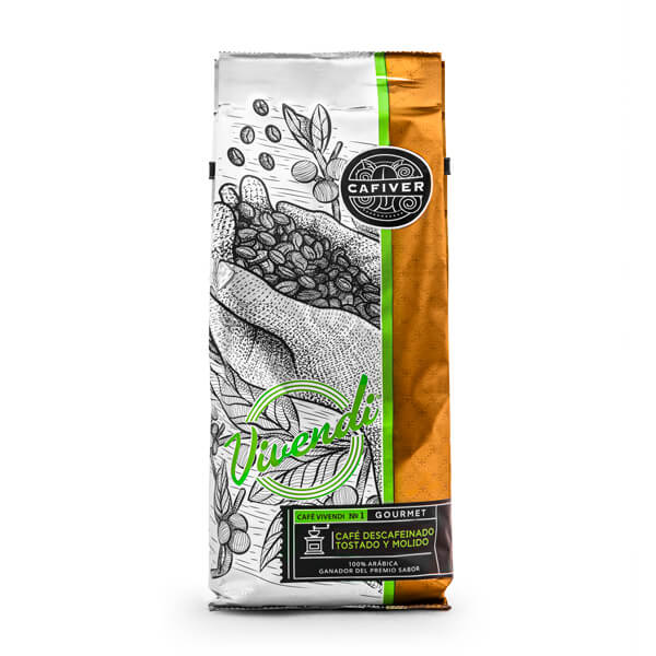 Vivendi Blend Ganador Descafeinado Molido 340g. (12 piezas )