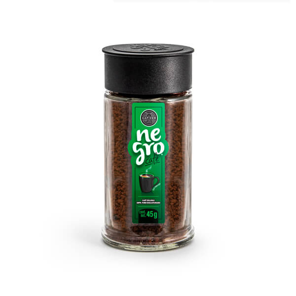 Cafiver Negro Café Soluble Descafeinado (45g.)