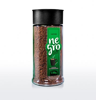 Cafiver negro café descafeinado (12 frascos 90g)