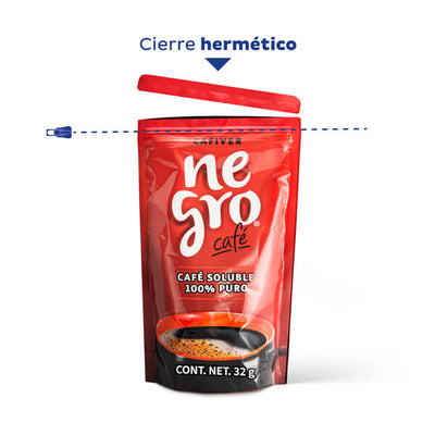 Negro Café de 32g en Doypack